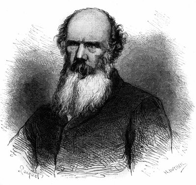 Porträtt av Samuel Charters Macpherson (1806-1860), brittisk soldat och politiker. Gravyr från 1868. av French School