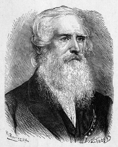 Porträtt av Samuel Morse (1791 - 1872), amerikansk målare och fysiker - i "" Album of Science; berömda vetenskapsmän; Stora upptäckter””” 1896. av French School