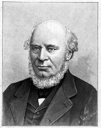 Porträtt av Sir John Fowler (1817-1898) engelsk ingenjör. av French School