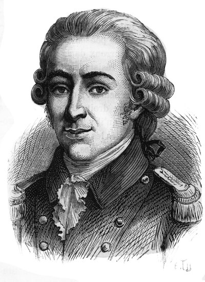Porträtt av Thomas de Mahy, markis de Favras (1744-1790). Gravyr från slutet av 1800-talet. av French School