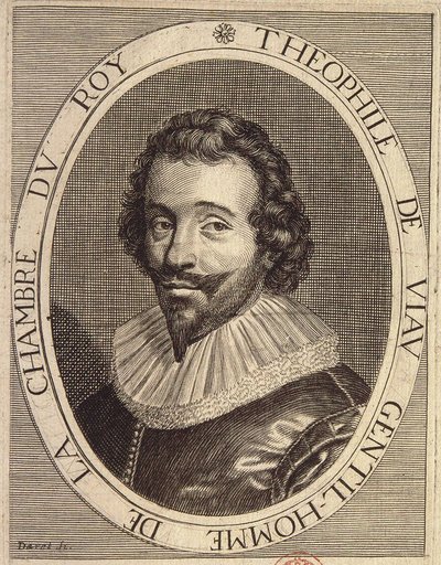 Porträtt av Théophile de Viau av French School