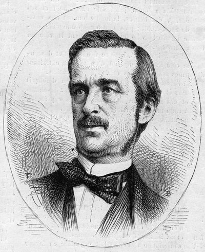 Porträtt av Urbano (Urbano) Ratazzi (1808-1873), italiensk politiker. Gravyr i "" Den illustrerade världen"" nr 844 av 13 juni 1873. av French School