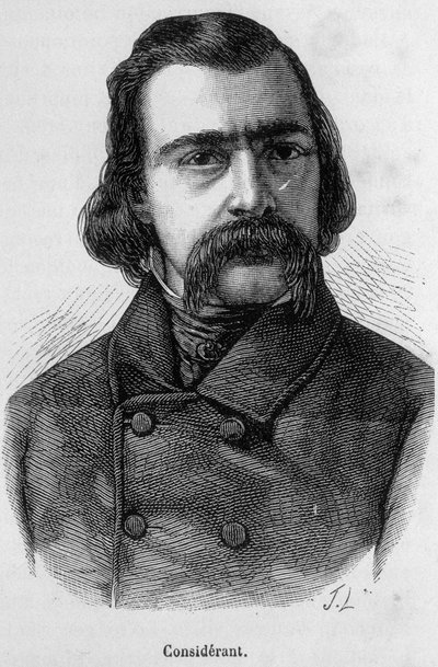 Porträtt av Victor Recital (1808 - 1893) fransk filosof och ekonom - i "" L