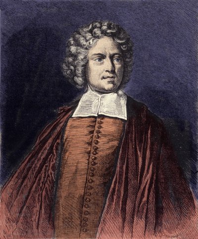 Porträtt av klostret Saint-Pierre (Charles-Irenee Castel de Saint-Pierre av French School