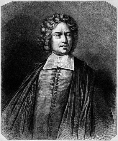 Porträtt av abboten av Sankt Peter (Charles Irenee Castel de Saint-Pierre av French School