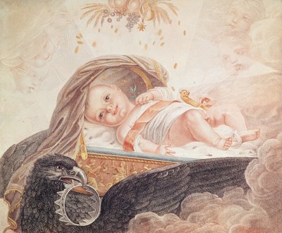 Porträtt av kungen av Rom, Napoleon II (1811-32) c.1811 av French School