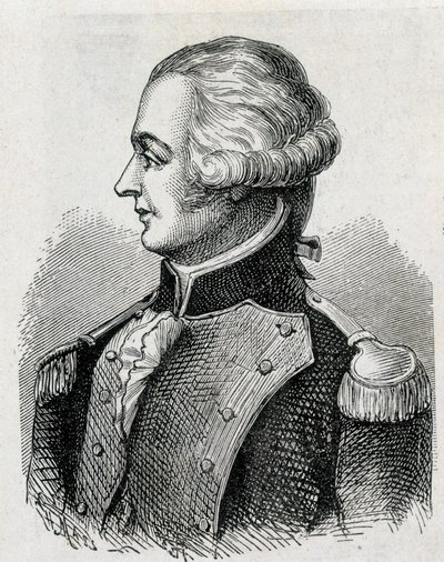 Porträtt av markisen de Jouffroy (1751 - 1832) - i "" Vetenskapens album; berömda forskare; Stora upptäckter””” 1896. av French School