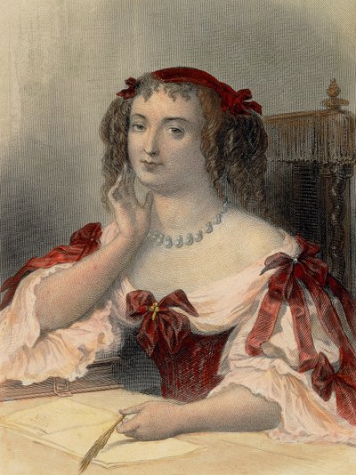 Porträtt av markisinnan de Sevigne av French School