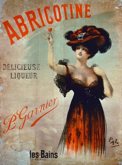 Affischreklam Abricotine, tillverkad av P. Garnier, Paris av French School