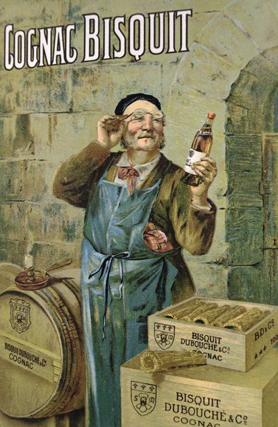 Affisch reklam Bisquit Cognac av French School