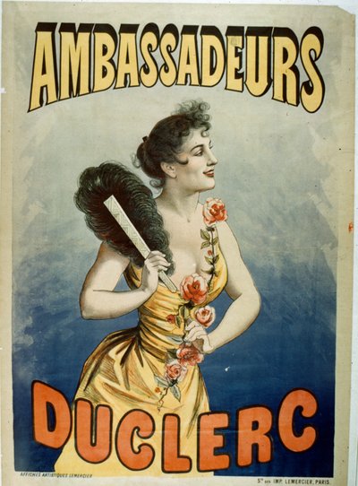 Affisch som annonserar Duclerc på Les Ambassadeurs av French School