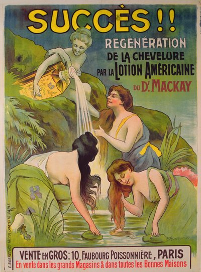 Affisch som annonserar Doctor Mackays American Lotion av French School