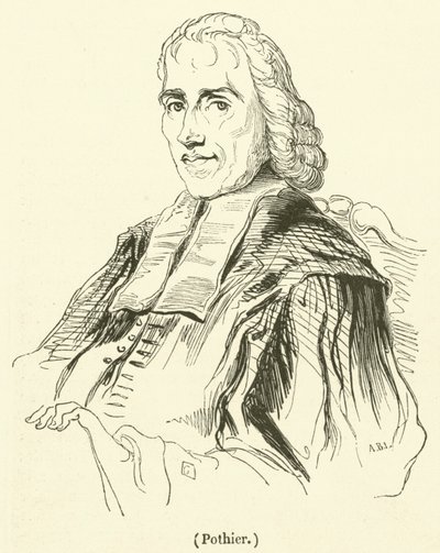 Pothier (gravyr) av French School