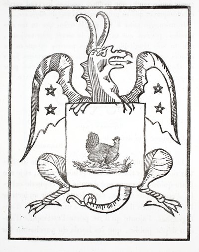 Poule Noire, frontispice, Den röda draken av French School