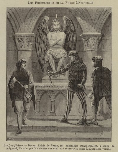 Föregångare till frimureriet: Luciferianerna (gravyr) av French School