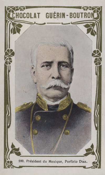 President du Mexique, Porfirio Diaz (färgat foto) av French School