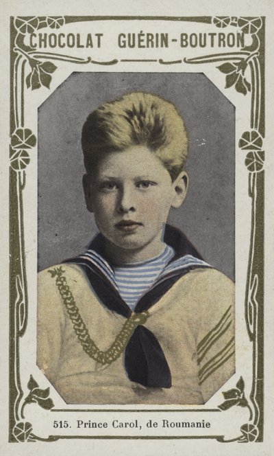 Prins Carol av Rumänien (färgat foto) av French School