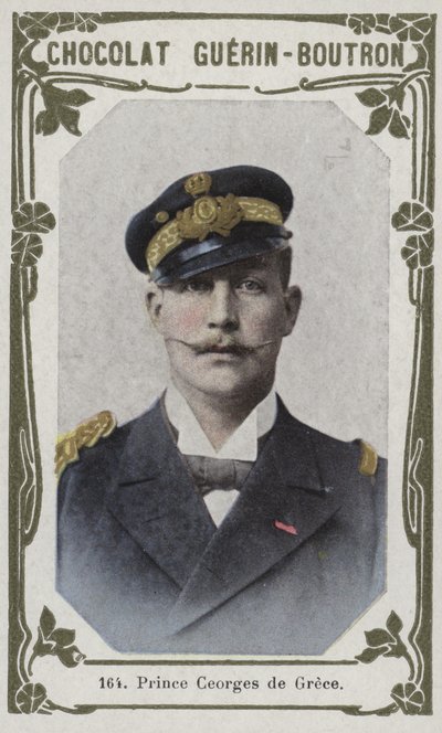 Prins George av Grekland (färgad bild) av French School