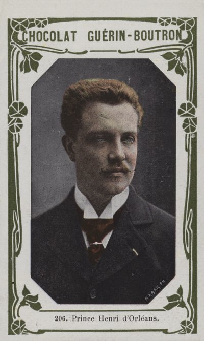 Prins Henri dOrleans (färgad bild) av French School