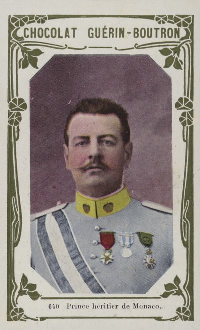 Prince heritier de Monaco (färgad bild) av French School