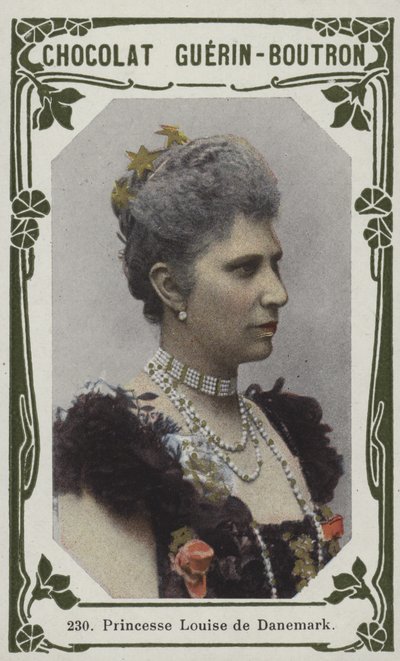 Prinsessan Louise av Danmark (färgad bild) av French School