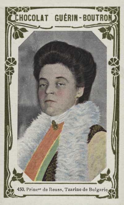 Prinsessan av Reuss, Tzarina av Bulgarien (färgad bild) av French School