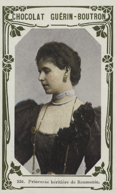 Kronprinsessan av Rumänien (färgad bild) av French School