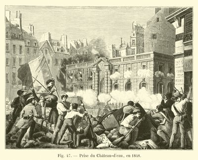 Fångst av Chateau-deau 1848 av French School