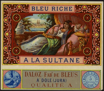 Produktetikett för Bleu Riche a la Sultane av French School