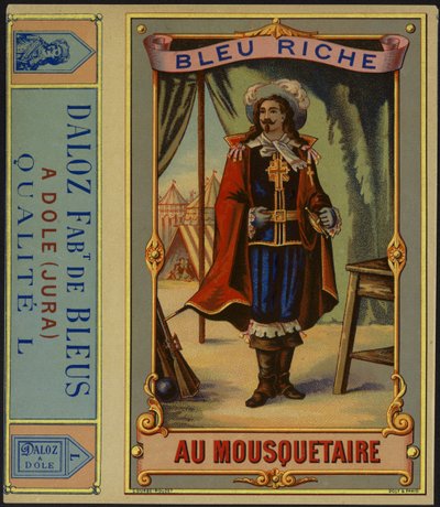 Produktetikett för Bleu Riche au Mousquetaire av French School