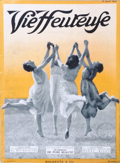 Pure Beauty-övning, omslagsillustration av Vie Heureuse, 15 april 1913 av French School