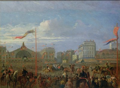 Drottning Victoria (1819-1901) anländer till Gare de l