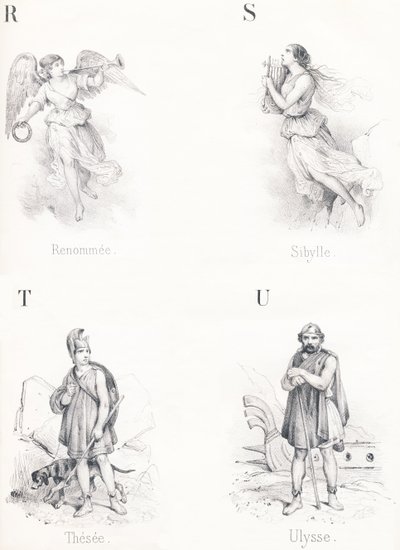R S T U: Omdöpt, Sibyl, Thesee, Ulysses av French School