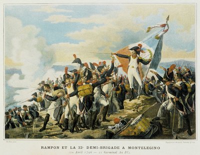 Rampon och 32:a halva brigaden i Monelegino, 10 april av French School