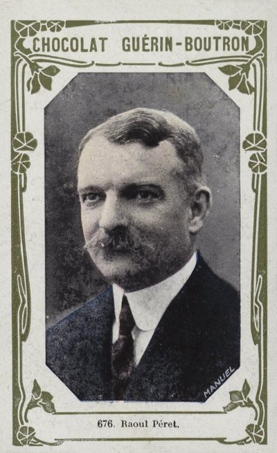 Raoul Peret (färgad bild) av French School
