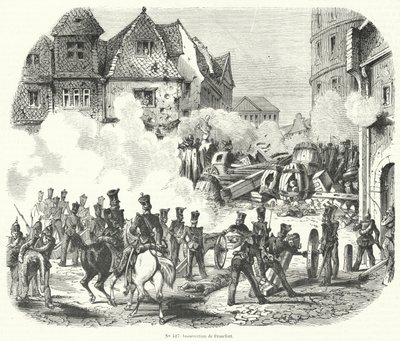 Uppror i Frankfurt, Tyskland, september 1848 av French School