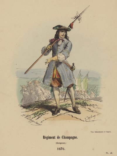 Champagneregementet, Sergeant av French School