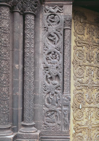 Relief från den västra fasaden föreställande månadens arbete, 1122-40 av French School