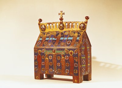Relikvieskrin, 1100-1200-tal (metall & emalj) av French School