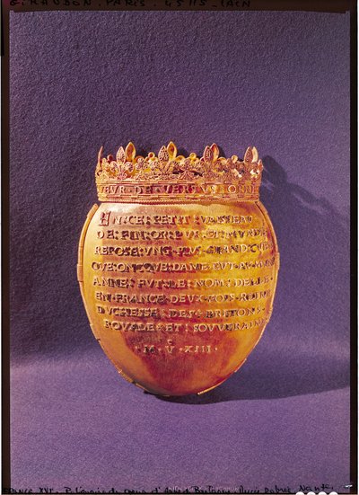 Relikvieskrin av Anne av Bretagnes hjärta (1477-1514) Hertiginna av Bretagne, 1514 av French School