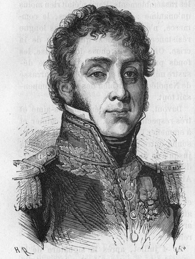 Remy Joseph Isidore Exelmans (eller Exelmans), marskalk och peer av Frankrike (1775-1852) - i "" The History of France"" av Henri Martin av French School