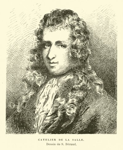 Rene-Robert Cavelier de Lasalle, fransk upptäcktsresande av French School