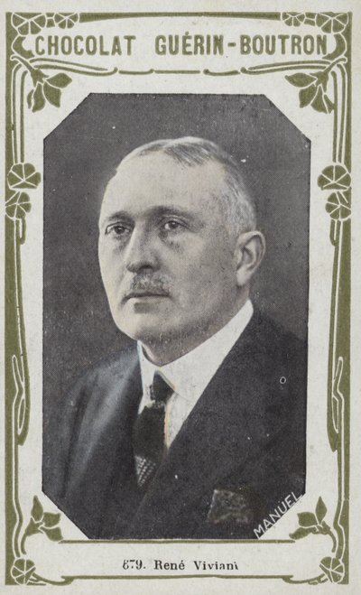 Rene Viviani (färgad bild) av French School