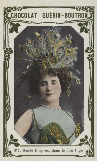 Renee Despres, i The Good Judge (färgad bild) av French School