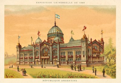 Republiken Argentina, världsutställningen 1889, Paris av French School