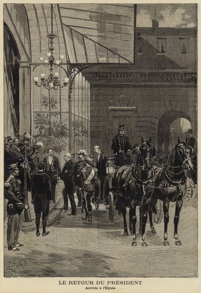 Frankrikes president Felix Faures återkomst från hans besök i Ryssland 1897 av French School