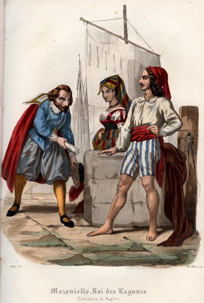 Revolt mot det spanska habsburgska styret i Neapel 1647 av French School