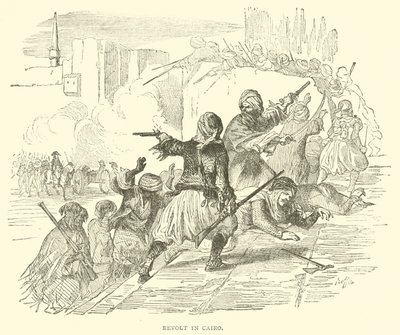 Revolt i Kairo (gravyr) av French School