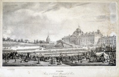 Granskning av nationalgardet i Paris den 29/4/1830. av French School