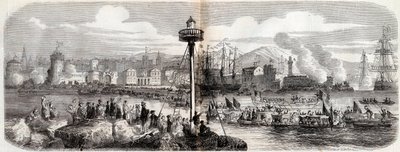 Risorgimento - (Krig mot Österrike) - Livorno Landstigning av en fransk armé under befäl av prins Napoleon (Napoleon Jerome Bonaparte) - 23 maj av French School